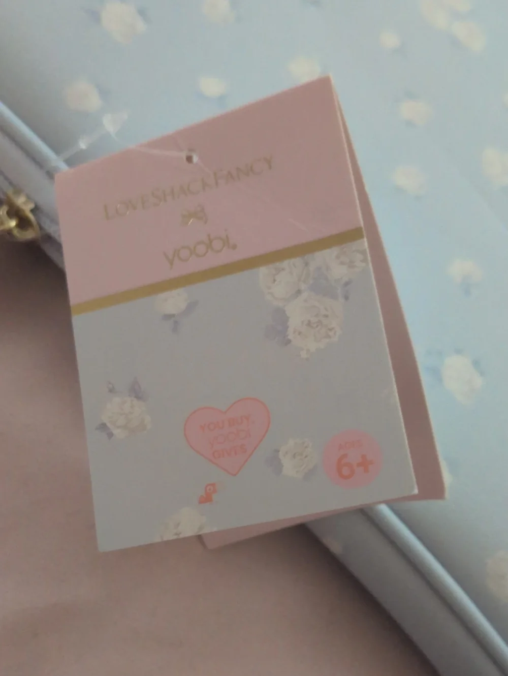 LoveShackFancy Light Blue Floral Laptop MacBook Zipper Sleeve NWT